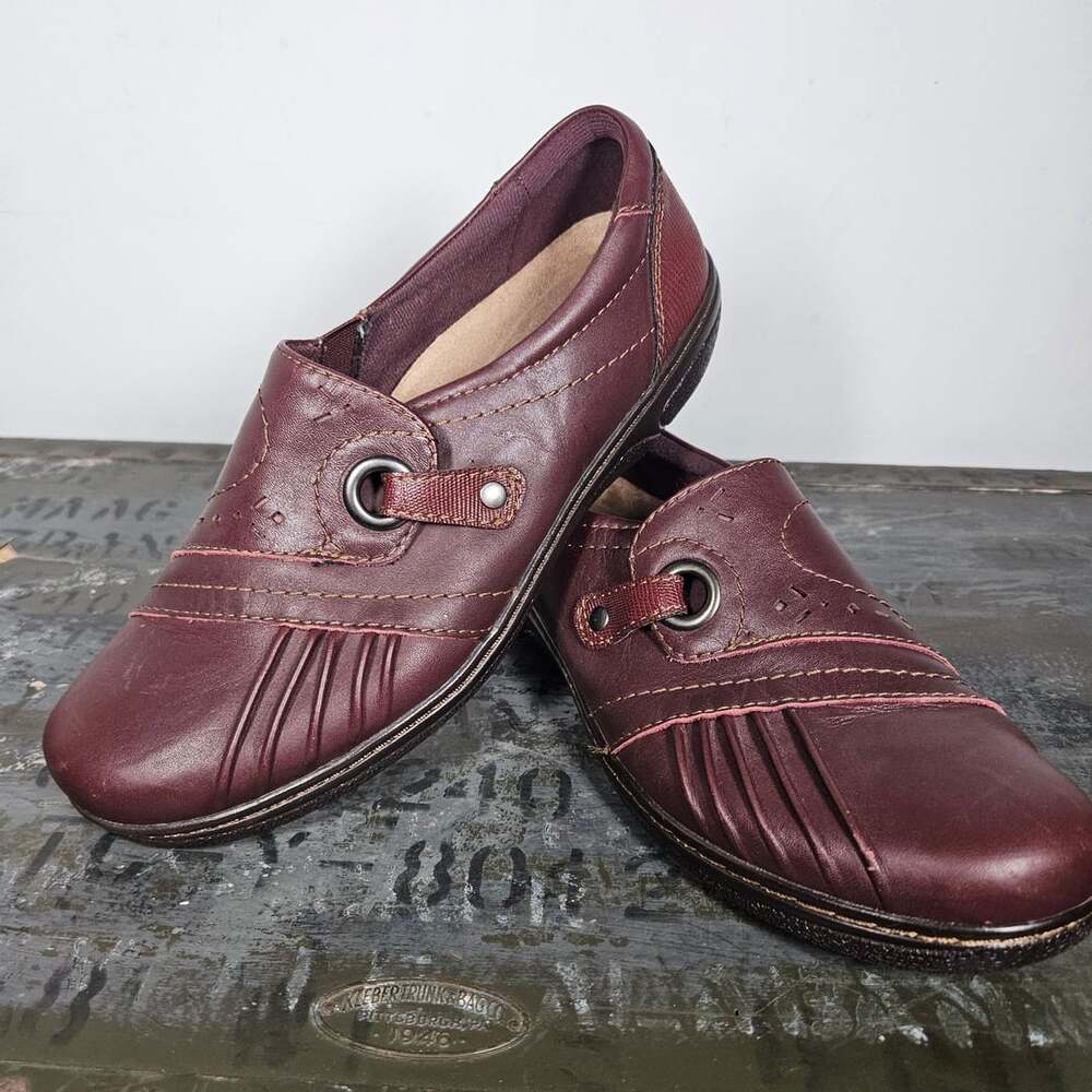 Earth Origins Glendale Gabrielle Size 8W Merlot Leather Shoes